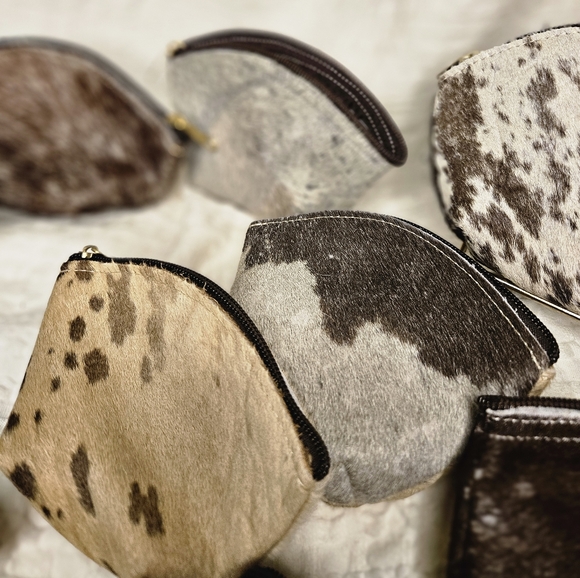 100% cowskin purse for coins handmade! - Picture 2 of 12